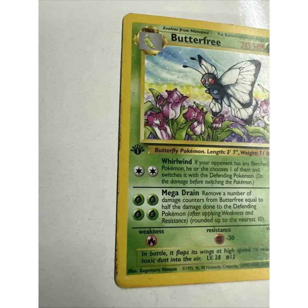 Butterfree Jungle 1st Edition Uncommon Pokemon Card WOTC Kagemaru Himeno MP